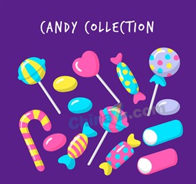 彩色糖果设计矢量素材